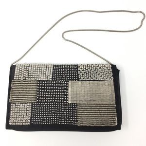 BCBGMAXAZRIA clutch with metal embroidery 💎🦋❤️